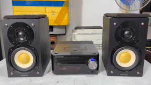 Bộ Dàn Nghe Nhạc Cao Cấp Kenwood R - K-521 đẹp keng hát hay chất lực hàng bãi nhật về sài điện 110v