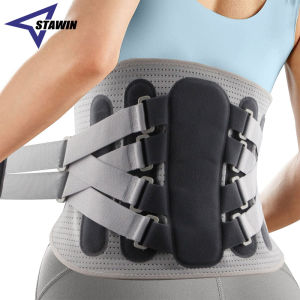Adjustable Waist Support with Ergonomic Lumbar Pad for Spinal Alignment Sciatica Scoliosis and Herniated Discs - for Men & Women