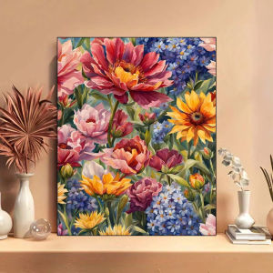 Peonies Sunflowers Jigsaw Puzzle 500/1000/1200/2000PCS Paper Puzzle Floral Art Relaxing Game Home Decor Gift