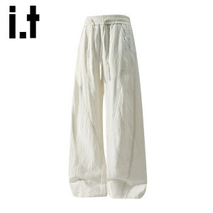 izzue | Quần Dài Nam Lyocell Linen Thoáng Khí Rơi Tự Nhiên Phong Cách Casual Mùa Thu