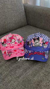 Topi Baseball Anak Perempuan Motif Full Kuromi Melody Labubu Kekinian Ala Korea Usia 1-9 Tahun