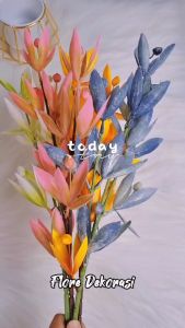 Bunga Lily Aroma Tangkai Panjang 70cm/Bunga Plastik Lily/Bunga Hias Dekorasi