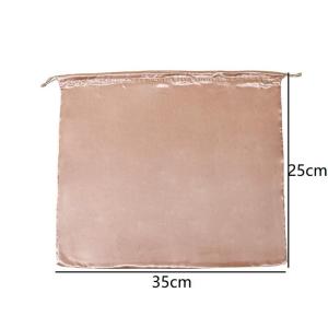 (.) 6 Sizes Silk Cloth Dust Bags Fashion Dustproof Travel Drawstring Pouch Thick Dust Cover Storage Bags Handbags