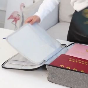 Storage Bag with lock large capacity Documents storage bag with zipper 3 layer storage handbag file organizer for documents waterproof Portable Passports Travel Organizer bag  travelling bag storage rack multifunction bag travel luggage suitcase