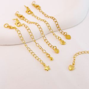 18k Gold Plated สีการเก็บรักษาโซ่ขยาย Diy Handmade สร้อยข้อมือสร้อยคอเครื่องประดับ Fanlun โลหะผสมเงิน