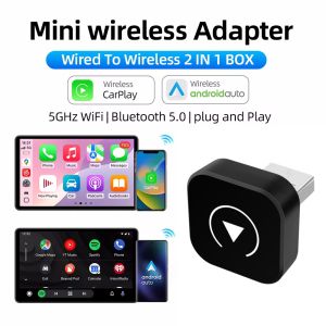 ANYFAR | 2026 New 2IN1 Wireless CarPlay Android Auto USB Adapter Dongle Smart Mini Box Plug Play For VW Toyota Nissan Honda Ford Benz KIA
