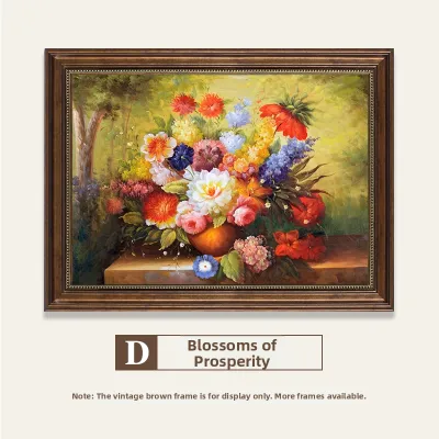 Classical Floral Framed Oil Painting