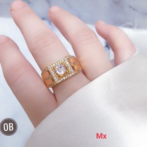 RinaXp- Cincin Cowok/Pria Motif Kota Mata Satu Tengah Cincin Xuping Terbaru Laki-Laki Warna Gold dan Silver