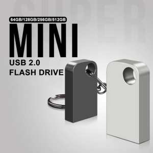 Super Mini Flash Memory Driver 8GB 16GB 32GB 64GB 128GB 256GB 512GB 1TB 2TB Metal Waterproof Thumb Driver with TYPE-C Adapter Suitable for Mobile Phone/Computer/Speaker