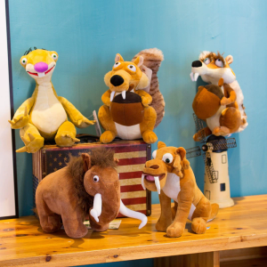 Disney | Disney Ice Age Plush Toys Stuffed Mammoth And Saber Toothed Tiger Cartoon Animals Soft Dolls For Birthday Gift Playmates