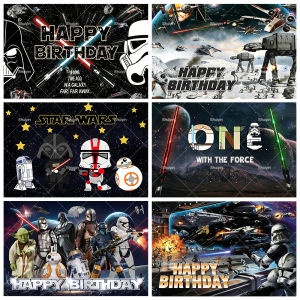 Beast Kingdom | Universe Outer Space Backdrop Kids Birthday Party Decorations Black Stars WARS Science Fiction Theme Baby Shower Banner Boy Gift