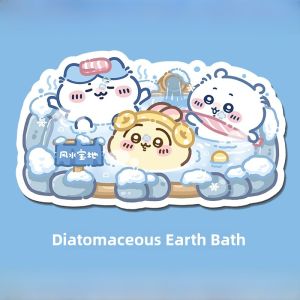 Cute Cartoon Entrance Mat Bathroom Absorbent Silicon Dendroid Anti-Slip Pad New Model for Hot Spring Bath Room