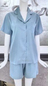 [Voucher 15% MOV 199K cap 100K Đồ bộ nữ HeraDG Pyjama Chất lụa Áo ngắn tay quần short sang trọng SSTBD1025