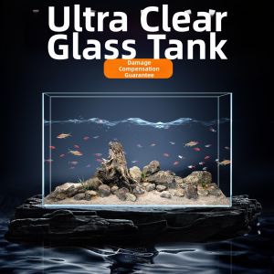 Sunsun | Clear Glass Bare Aquarium For Desk And Living Room Ecological Betta Fish Goldfish Turtle Water Plant Easy Maintenance