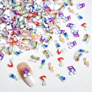 ชาร์มตกแต่งเล็บเรซิ่นรูปคีย์เปียโนและกีตาร์สีโดปามีน 30 ชิ้น แบบ 3 มิติ เรืองแสง ลายโน้ตดนตรี สำหรับตกแต่งเล็บ DIY