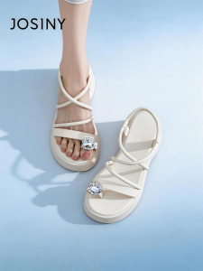 Josiny | Thick Sole Heeled Open Toe Versatile Sandals Soft