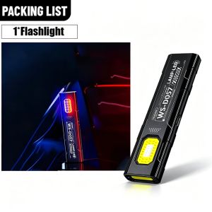 600LM LED COB Flashlight Type C Rechargeable Mini Torch Pocket Lantern Flood Work Light With Magnet For Emergency Camping Repair