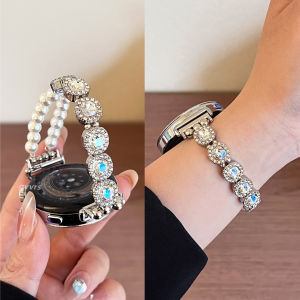 Diamond Accented Stretchy Band Watch Strap