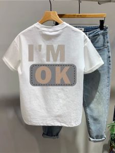 Áo Thun Cotton Cổ Tròn Tay Ngắn Dáng Ôm Mùa Hè Cho Cặp Đôi Thanh Thiếu Niên Thời Trang Mỹ Phong Cách Hip Hop Chất Lượng Cao