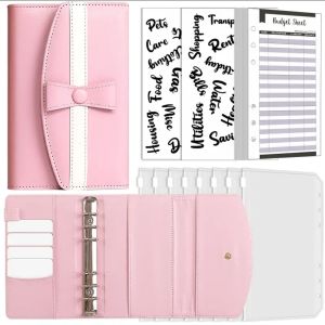 READY STOCK - A6 RIBBON MONEY CASH BINDERS SAVING CHALLENGE BOOK