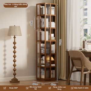 YIPINYUANZHU | Giá Sách Trẻ Em Đa Tầng Quay 360 Độ