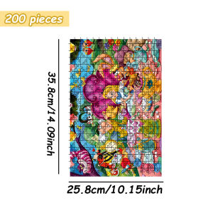 Funko | Alice In Wonderland Mad Hatter Tea Party Full Characters Fairy Tale Wooden Jigsaw Puzzle 108/200/300/500/1000pcs Color Box