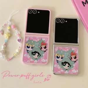 Floral Flying Girl Police Star Zflip7FE Phone Case Foldable Screen Zflip6/5 Mirror Protective Cover Large View Window W24/W25Flip Anti-fall Cute Cartoon Xiaomi Mixflip Flip Cover