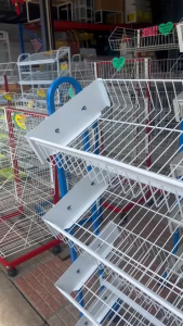 ส่งฟรี👑มาใหม่ ขายดี 👑ชั้นเอียง Super max 👑เอียงเหมาะสำหรับวางขนม วางสินค้าไว้ขายหน้าร้าน มีล้อเลื่นให้