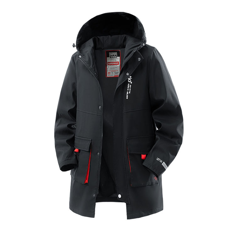 BINHANG | Áo Khoác Trench Coat Dành cho Nam, Có Mũ, Chống Gió, Size Lớn ...
