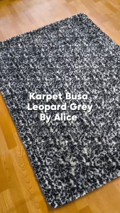 Leopard by ALICE Karpet Bulu Busa 100x140 MONOKROM LEOPARD