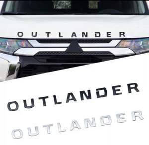 Stiker Emblem Mobil Kap Mesin OUTLANDER Bahan ABS