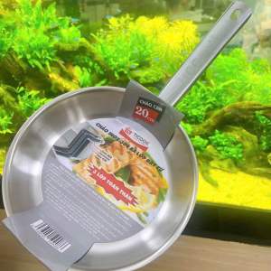 Chảo Inox 304 TICOOK 3 Đáy - dùng mọi loại bếp hàng cao cấp - gia dụng Nari