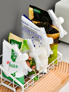 Kitchen Use Plastic Bag Sealing Clip Spring Loaded Moisture Proof Seasoning Bag Sealer Food Storage Clamp Lazy Home Tool