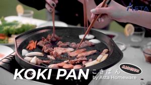 Asta Panggangan Anti Lengket Grill Pan Tutup Kaca BBQ Koki Pan Food Grade 34 cm