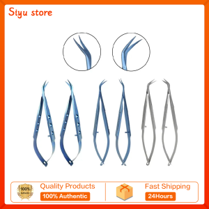 Curved/Straight Head Micro Castroviejo Corneal Scissors Hand Tool Titanium Alloy Stainless Steel Ophthalmic Instrument