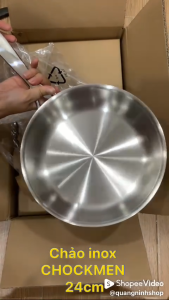 Chảo CHOCKMEN 24cm chảo inox chảo inox 24cm chảo bếp từ chảo cạn 24cm chảo từ CHOCKMEN 24cm