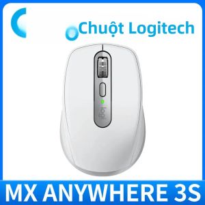 Logitech | Chuột Logitech Portable MX Anywhere 3S 8000 DPI USB-C Sạc Nhanh Silent Click Dành Cho Những Chuyến Công Tác Ngắn Hạn Hội Chợ Bánh Mì
