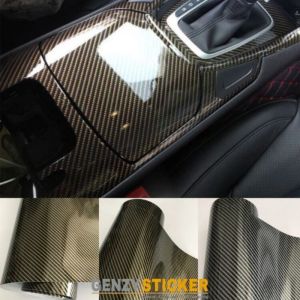 stiker skotlet carbon kevlar gold untuk dasbor body kasar