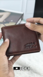 Dompet pria kulit dompet Mortega lipat bahan kulit Asli FREE BOX MK-6809