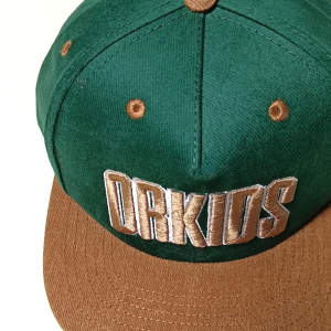 Topi Anak laki laki 2 - 12 tahun Snapback Logo Bordir Timbul ORKIDS REZZ ALMOND GREEN