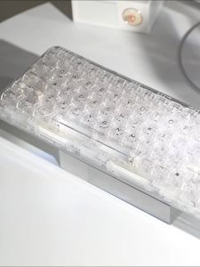 Yunzii x71 68% BT/2.4g/USB-C wireless layout hot-swap gasket transparent RGB Mechanical Gaming Keyboard with clear keycaps