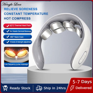 Tengfa Lina 6 Đầu Máy mát-xa cổ 9 Cấp Độ Cường Độ Massage Với Nhiệt Trở Lại Máy mát-xa cổ Điện máy mát-xa lưng Cho Văn Phòng sử dụng ngoài trời cho gia đình
