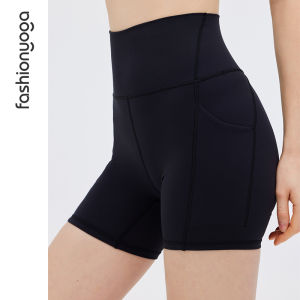 Fancy Saint Womens Yoga Shorts Tight Running Fitness Exercise Breathable Elastic Sports Pants Butt Lifting Tight Fit FC12501