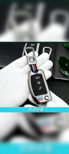 สังกะสีอัลลอยด์รถยนต์กุญแจรีโมทกรณีเต็มรูปแบบสำหรับ Ford Fusion Fiesta คุ้มครอง Mondeo Everest Mustang อุปกรณ์เสริม