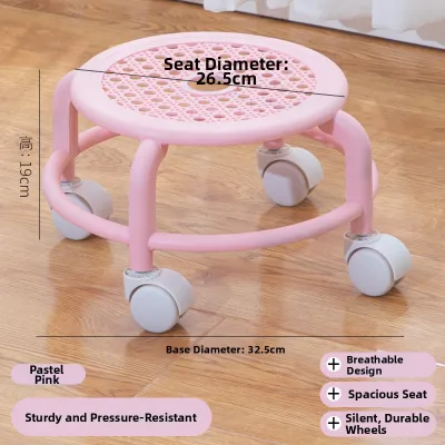 Huaersi | Multi-functional Walking Trainer Stool for Toddlers with Casters Soft Seat