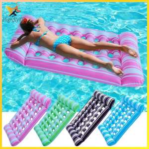 🚚ส่งจากกรุงเทพ🚚 Inflatable Float Bed ม่านลอยน้ำแบบพกพา Air Mattress สระว่ายน้ำพับได้ Air Mattress สระว่ายน้ำปาร์ตี้