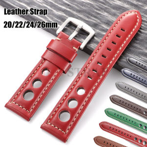 Cowhide Watch Strap Bracelet Vintage Genuine Leather 20mm 22mm 24mm Watchband Women Men Fashion Watch Band Belt With Pin Buckle