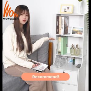 Bedside Table Heightened Design Side Table Storage Rack Large Capacity Bedside Table Nightstand Side Cabinet Meja Katil Tepi Sisi Kecil Bilik Tidur