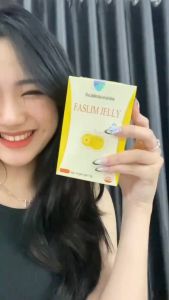 WooHop FASLIM JELLY Thạch Giảm Cân Hỗ Trợ Chống Oxy Hóa Tăng Collagen Hương Xoài - Hộp 14 Gói Tặng Bình Đựng Nước