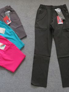 Womens Outdoor Casual High Waist Thin Breathable Elastic Sports Pants Spring Summer Slimming Effect Long Trousers 80096